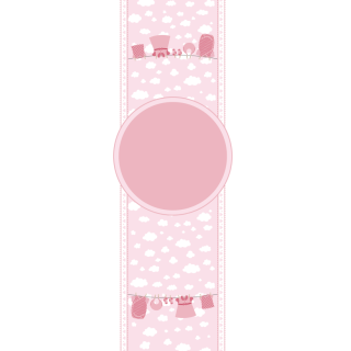 Owijki - Różowe ubranka na sznurku