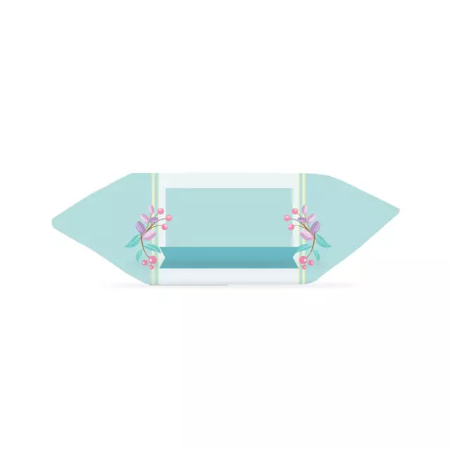 Krówki - Para miętowe kwiaty