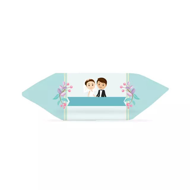 Krówki - Para miętowe kwiaty