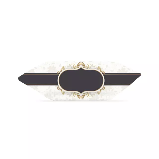 Krówki - Złoto-siwy ornament