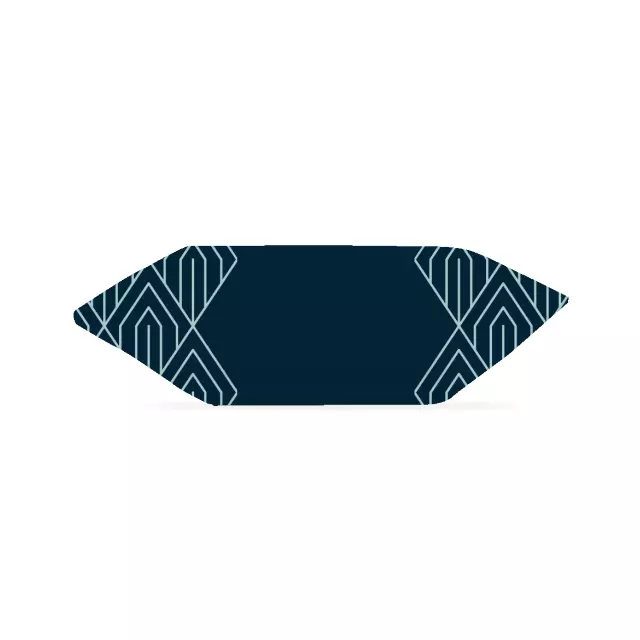 Krówki - Granatowo-zielone wzorki