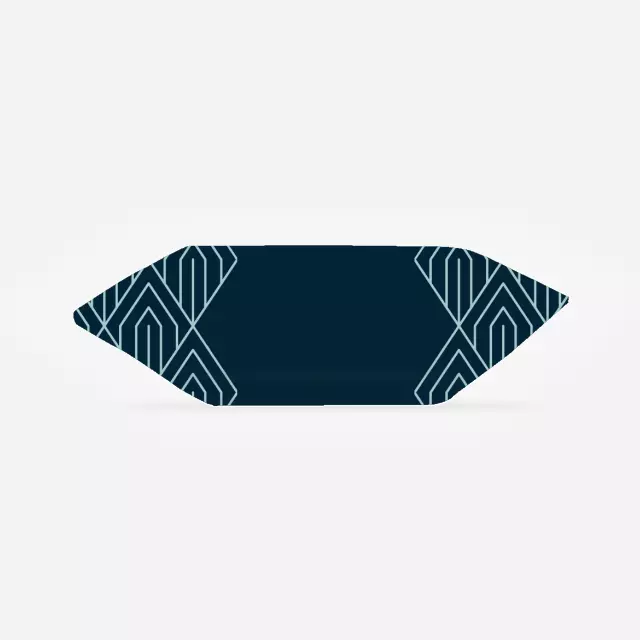 Krówki - Granatowo-zielone wzorki