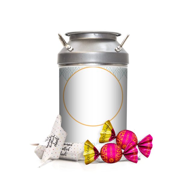 Krówki w kance - Biało-zielone wzorki