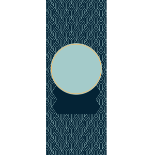 Owijki - Granatowo-zielone wzorki