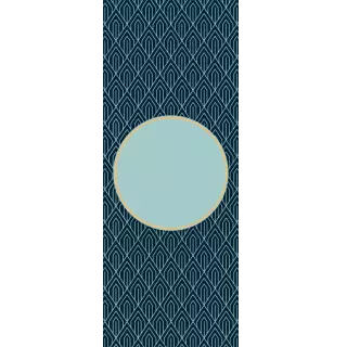 Owijki - Granatowo-zielone wzorki