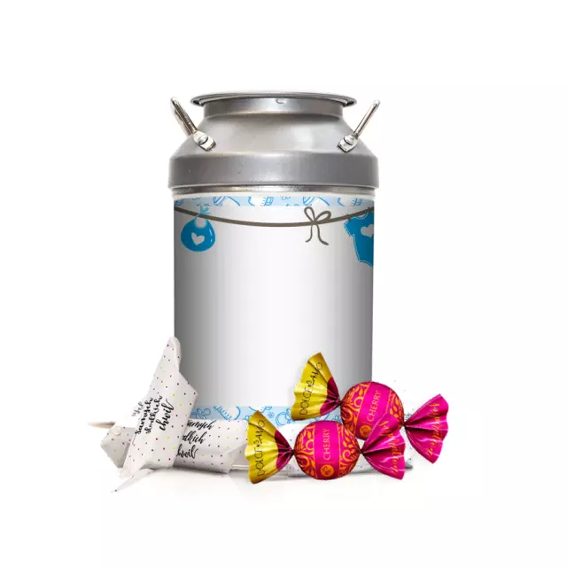 Krówki w kance - Niebieskie grzechotki i serduszka