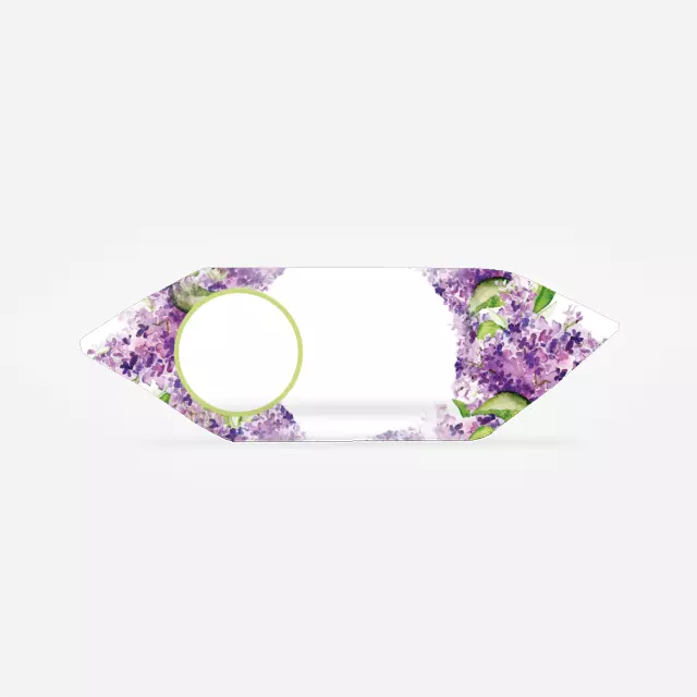 Krówki - Fioletowo-zielone kwiatki