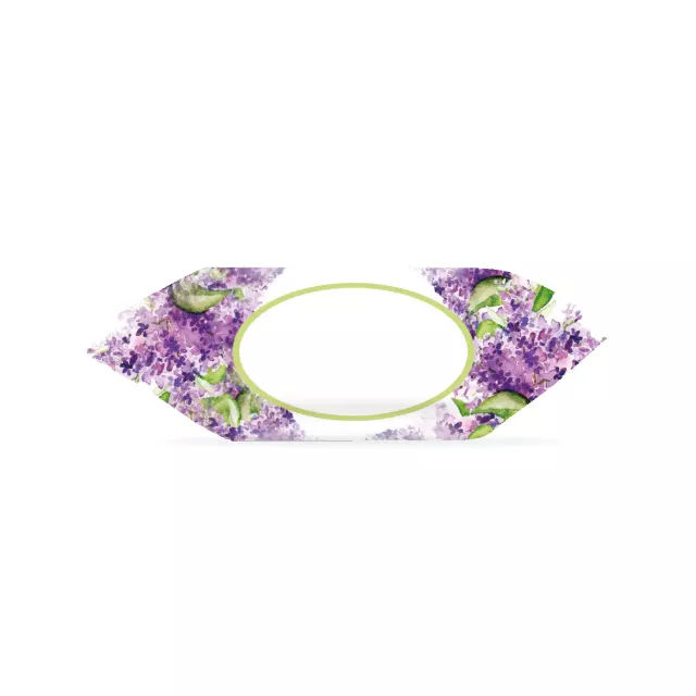 Krówki - Fioletowo-zielone kwiatki