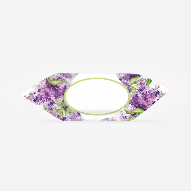 Krówki - Fioletowo-zielone kwiatki