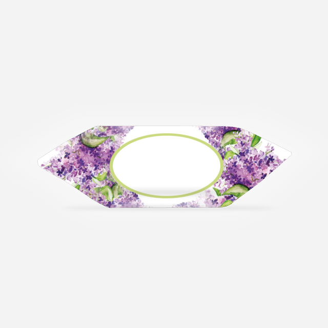 Krówki - Fioletowo-zielone kwiatki