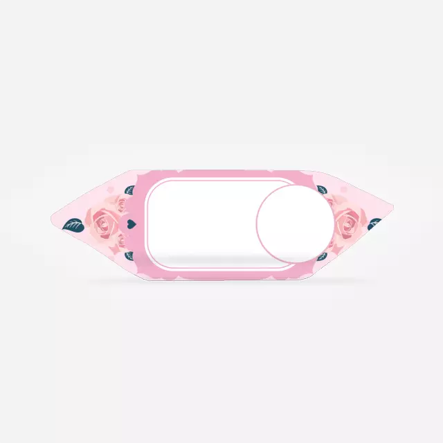 Krówki - Różowe róże i kropki