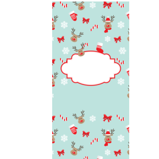 Słodkie pudełka - Śnieżki i renifery