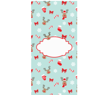 Słodkie pudełka - Śnieżki i renifery