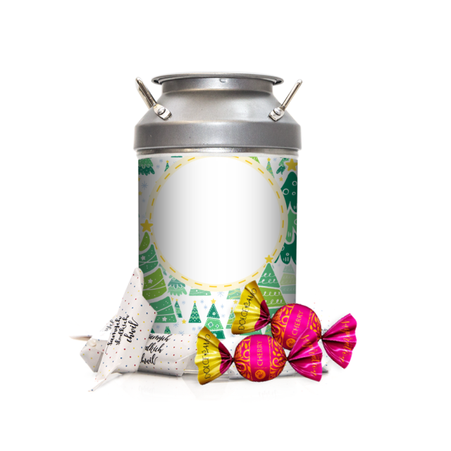 Krówki w kance - Zielone choinki