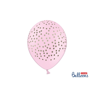 Akcesoria - Balony różowe Pastel Baby Pink, 30 cm - 5 szt.