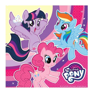 Akcesoria - Serwetki urodzinowe My Little Pony, 33 cm - 20 szt.