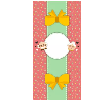 Słodkie pudełka - Uśmiechnięci dziadkowie 