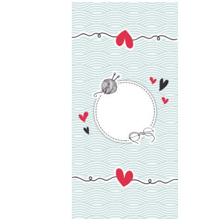 Słodkie pudełka - Serce na nitce 