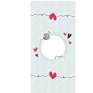 Słodkie pudełka - Serce na nitce 