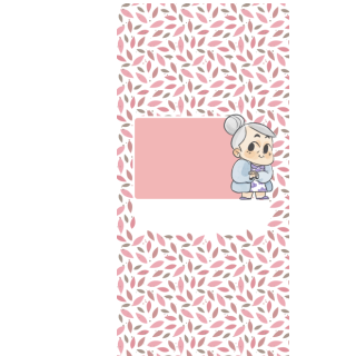 Słodkie pudełka - Babcia na spacerze