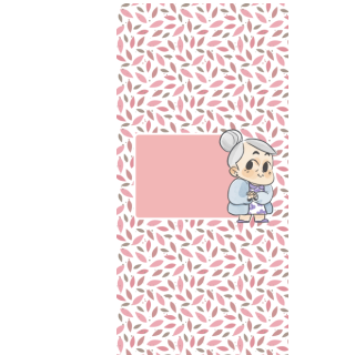 Słodkie pudełka - Babcia na spacerze