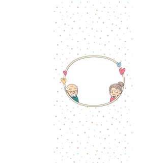 Słodkie pudełka - Dziadkowie w ramce