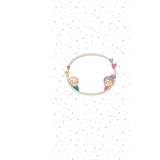 Słodkie pudełka - Dziadkowie w ramce