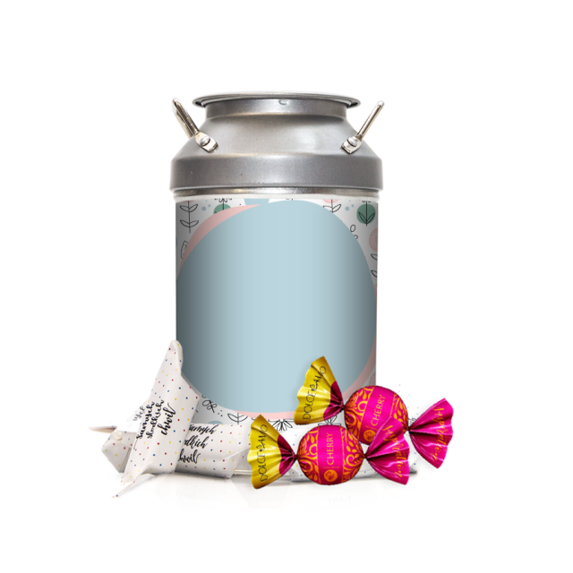 Krówki w kance - Pastelowe kwiaty