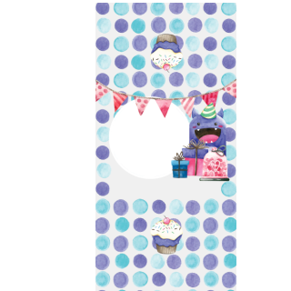 Słodkie pudełka - Potworek z prezentami