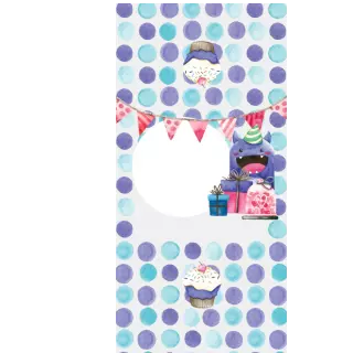 Słodkie pudełka - Potworek z prezentami