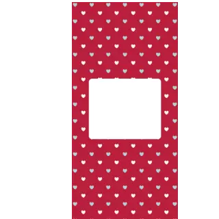 Słodkie pudełka - Biało-miętowe serduszka