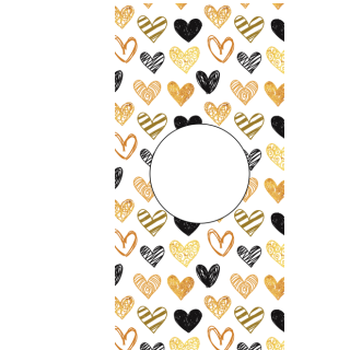 Słodkie pudełka - Złote serca