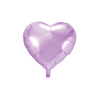 Akcesoria - Balon foliowy Serce, jasny liliowy