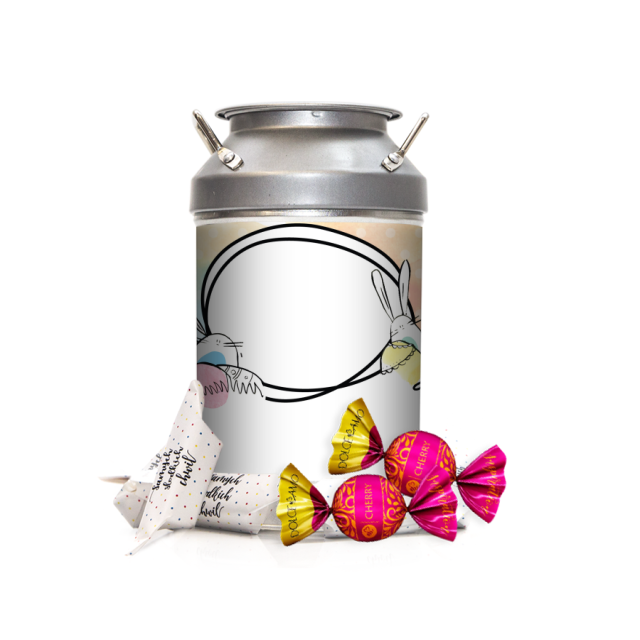 Krówki w kance - Tęczowe zajączki