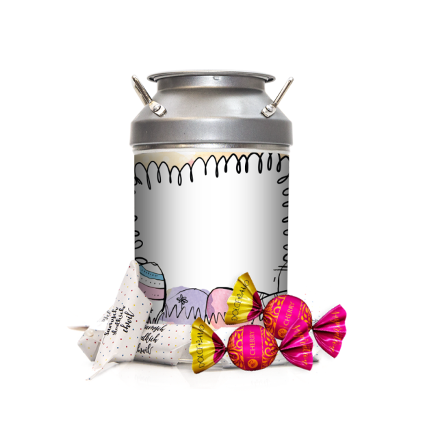 Krówki w kance - Tęczowe zajączki