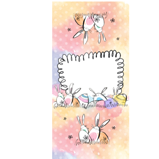 Słodkie pudełka - Tęczowe zajączki