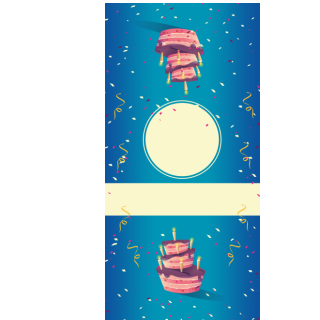 Słodkie pudełka - Niebieskie konfetti