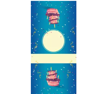 Słodkie pudełka - Niebieskie konfetti