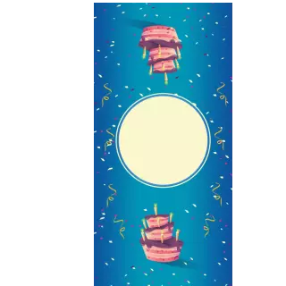 Słodkie pudełka - Niebieskie konfetti