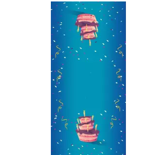 Słodkie pudełka - Niebieskie konfetti