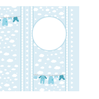 Czekolady - Niebieskie ubranka na sznurku