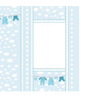 Czekolady - Niebieskie ubranka na sznurku