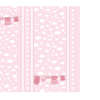Czekolady - Różowe ubranka na sznurku