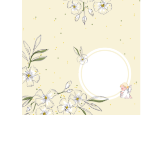 Czekolady - Zielone kwiaty i aniołki