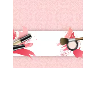 Czekolady - Różowe wzorki, szminki i puder