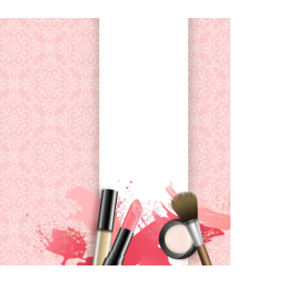 Czekolady - Różowe wzorki, szminki i puder