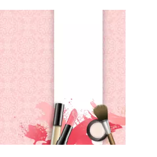 Czekolady - Różowe wzorki, szminki i puder