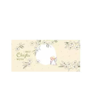 Pudełka na ciasto<br /><small>3 szt.</small> - Zielone kwiaty i aniołki