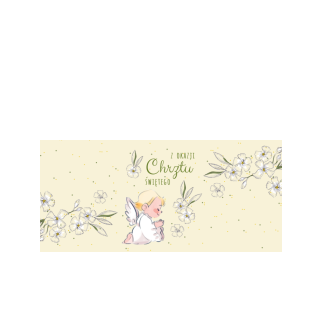 Pudełka na ciasto<br /><small>3 szt.</small> - Zielone kwiaty i aniołki