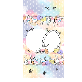 Czekoladowe jajeczka - Tęczowe zajączki